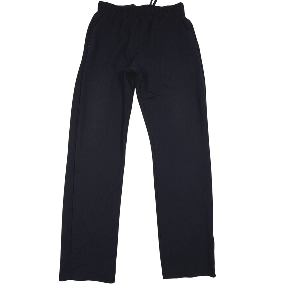 Orvis Mens Black Lounge‎ Pants Elastic Waist Straight Leg Stretch Size M